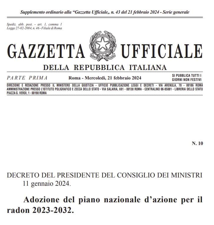 Hattusas-Piano nazionale d'azione per il radon